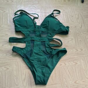 Green Sexy Bathing Suit